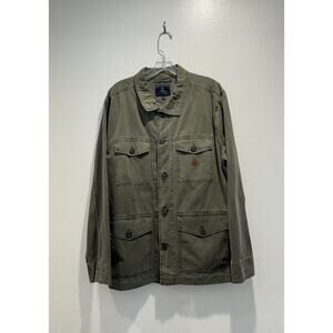 ROARK Men’s Size Large Ballyhoo Field Jacket Green Cotton Twill Unlined Light